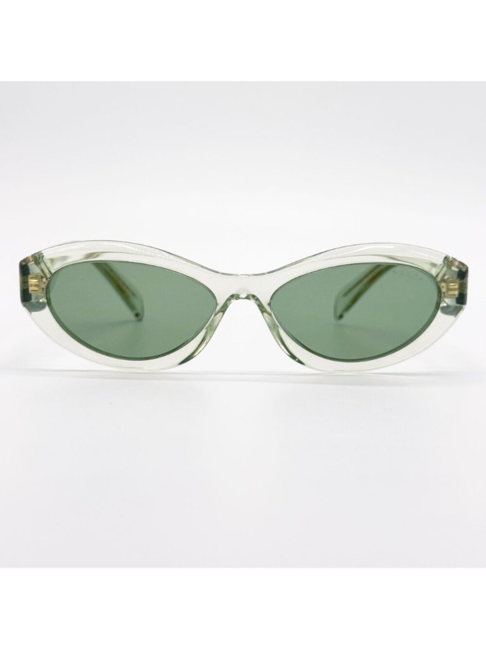 NEW PRADA SUNGLASSES PR26ZS 14R20E TRANSPARENT MINT WOMEN PR 26ZS 14R20E, SPR 26 - Picture 4 of 12